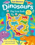 Cover: Felt Stickers Dinosaur Play Scene Book - Two Windmills Limited
