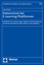 Cover: Datenschutz bei E-Learning-Plattformen - Nomos