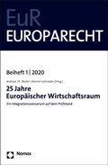 Cover: 25 Jahre Europ&auml;ischer Wirtschaftsraum - Nomos