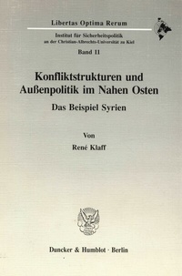 Abbildung von: Konfliktstrukturen und Außenpolitik im Nahen Osten. - Duncker & Humblot