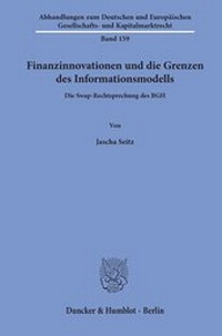 Abbildung von: Finanzinnovationen und die Grenzen des Informationsmodells. - Duncker & Humblot