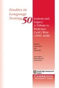 Cover: Lessons and Legacy: A Tribute to Professor Cyril J Weir (1950-2018) - Cambridge University Press