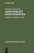 Cover: Ainsi parlait Zarathoustra - De Gruyter