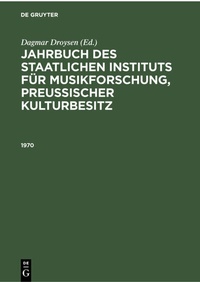Abbildung von: 1970 - De Gruyter
