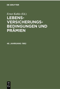 Abbildung von: 1962 - De Gruyter