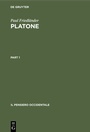 Cover: Platone - De Gruyter