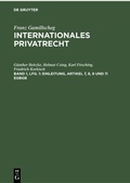 Cover: Einleitung, Artikel 7, 8, 9 und 11 EGBGB - De Gruyter