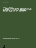 Cover: A Stepmatricial Generative Phonology of German - De Gruyter