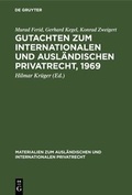 Cover: Gutachten zum Internationalen und Ausl&auml;ndischen Privatrecht, 1969 - De Gruyter