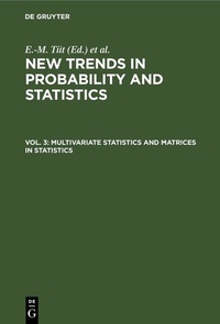 Enlarge image Cover: Multivariate Statistics and Matrices in Statistics - De Gruyter