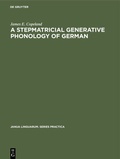 Cover: A Stepmatricial Generative Phonology of German - De Gruyter