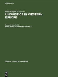 Enlarge image Cover: Index of names to volume 9 - De Gruyter