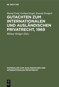 Cover: Gutachten zum Internationalen und Ausl&auml;ndischen Privatrecht, 1969 - De Gruyter