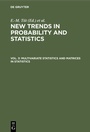 Cover: Multivariate Statistics and Matrices in Statistics - De Gruyter