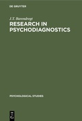 Cover: Research in Psychodiagnostics - De Gruyter Mouton