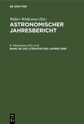 Cover: Die Literatur des Jahres 1958 - De Gruyter
