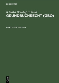 Enlarge image Cover: §§ 13-17 - De Gruyter