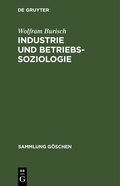 Cover: Industrie und Betriebssoziologie - De Gruyter