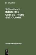 Cover: Industrie und Betriebssoziologie - De Gruyter