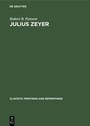Cover: Julius Zeyer - De Gruyter Mouton