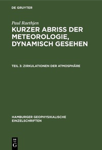 Enlarge image Cover: Zirkulationen der Atmosphäre - De Gruyter