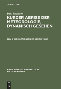 Enlarge image Cover: Zirkulationen der Atmosphäre - De Gruyter