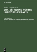 Cover: Freiwillige Gerichtsbarkeit und Notariat - De Gruyter