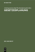 Cover: Gesetzesplanung - De Gruyter