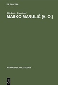 Cover: Marko Marulic [a. o.] - De Gruyter Mouton
