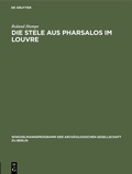 Cover: Die Stele aus Pharsalos im Louvre - De Gruyter