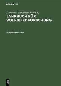 Abbildung von: 1968 - De Gruyter