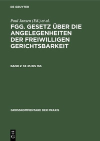 Abbildung von: §§ 35 bis 166 - De Gruyter