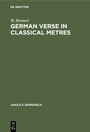 Cover: German Verse in Classical Metres - De Gruyter Mouton