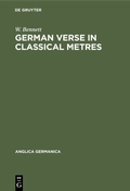 Cover: German Verse in Classical Metres - De Gruyter Mouton
