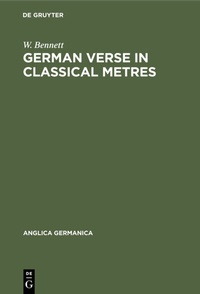 Enlarge image Cover: German Verse in Classical Metres - De Gruyter Mouton
