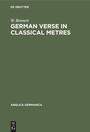 Cover: German Verse in Classical Metres - De Gruyter Mouton
