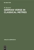 Cover: German Verse in Classical Metres - De Gruyter Mouton