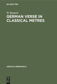 Enlarge image Cover: German Verse in Classical Metres - De Gruyter Mouton