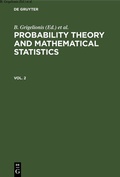 Cover: Probability Theory and Mathematical Statistics. Vol. 2 - De Gruyter