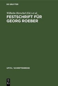 Enlarge image Cover: Festschrift für Georg Roeber - De Gruyter