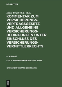 Abbildung von: Vorbemerkungen zu §§ 43-48 - De Gruyter