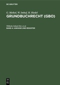 Cover: Anhang und Register - De Gruyter
