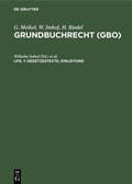 Cover: Gesetzestexte, Einleitung - De Gruyter