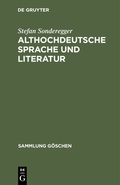 Cover: Althochdeutsche Sprache und Literatur - De Gruyter