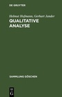 Cover: Qualitative Analyse - De Gruyter