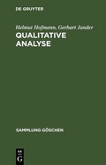 Cover: Qualitative Analyse - De Gruyter