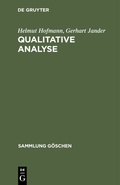 Cover: Qualitative Analyse - De Gruyter