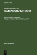 Cover: Datenschutzrecht / Datenschutzrecht der L&auml;nder - De Gruyter