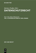 Cover: Datenschutzrecht der L&auml;nder - De Gruyter
