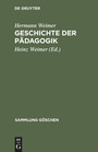 Cover: Geschichte der Pädagogik - De Gruyter